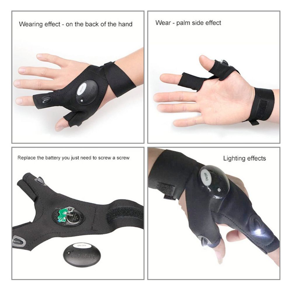 Flash Light LED Gloves Multipurpose