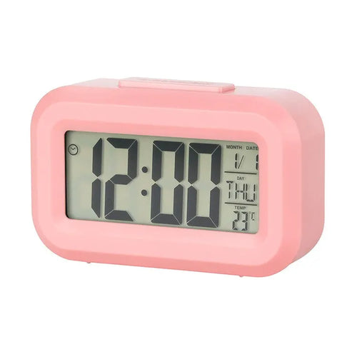 LED Digital Alarm Clock Backlight Snooze Data Time Calendar Desktop