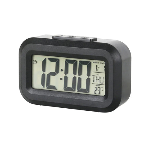 LED Digital Alarm Clock Backlight Snooze Data Time Calendar Desktop