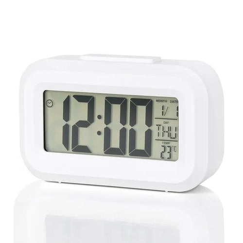 LED Digital Alarm Clock Backlight Snooze Data Time Calendar Desktop