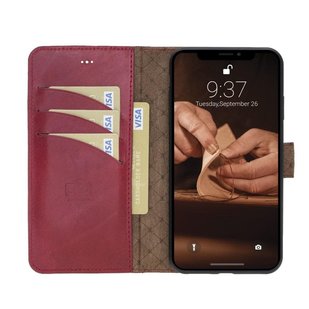 Apple iPhone X Series Detachable Leather Wallet Case - MW