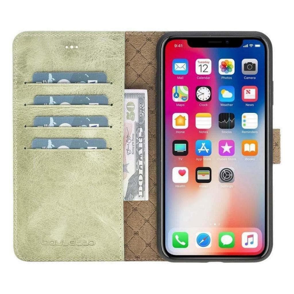 Apple iPhone X Series Detachable Leather Wallet Case - MW