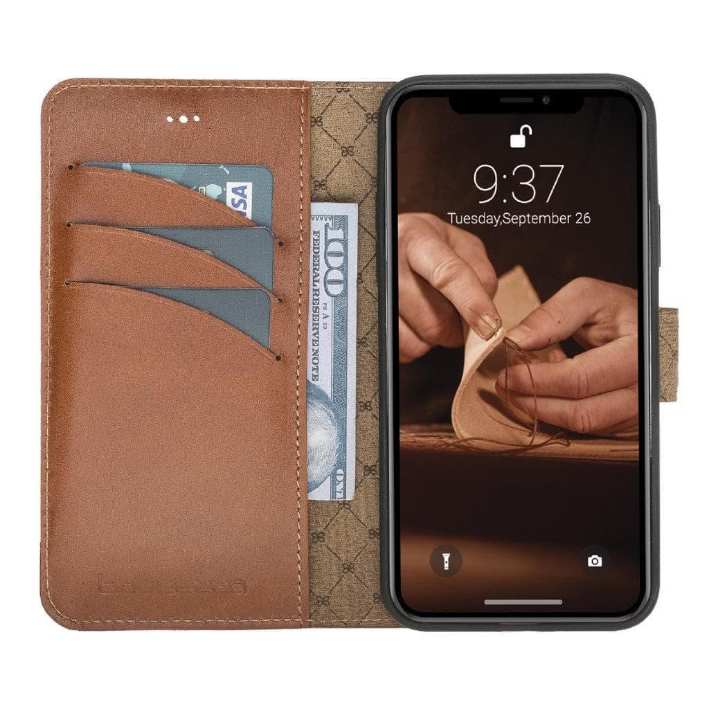 Apple iPhone X Series Detachable Leather Wallet Case - MW