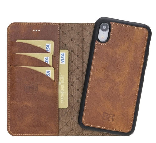 Apple iPhone X Series Detachable Leather Wallet Case - MW