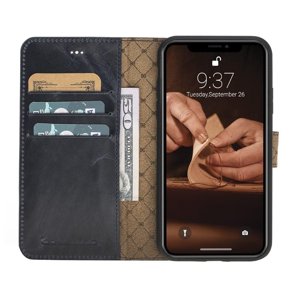 Apple iPhone X Series Detachable Leather Wallet Case - MW